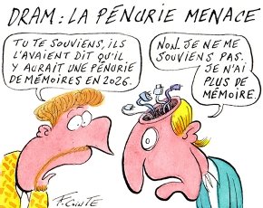 DRAM, SSD : attention à la pénurie qui se prépare